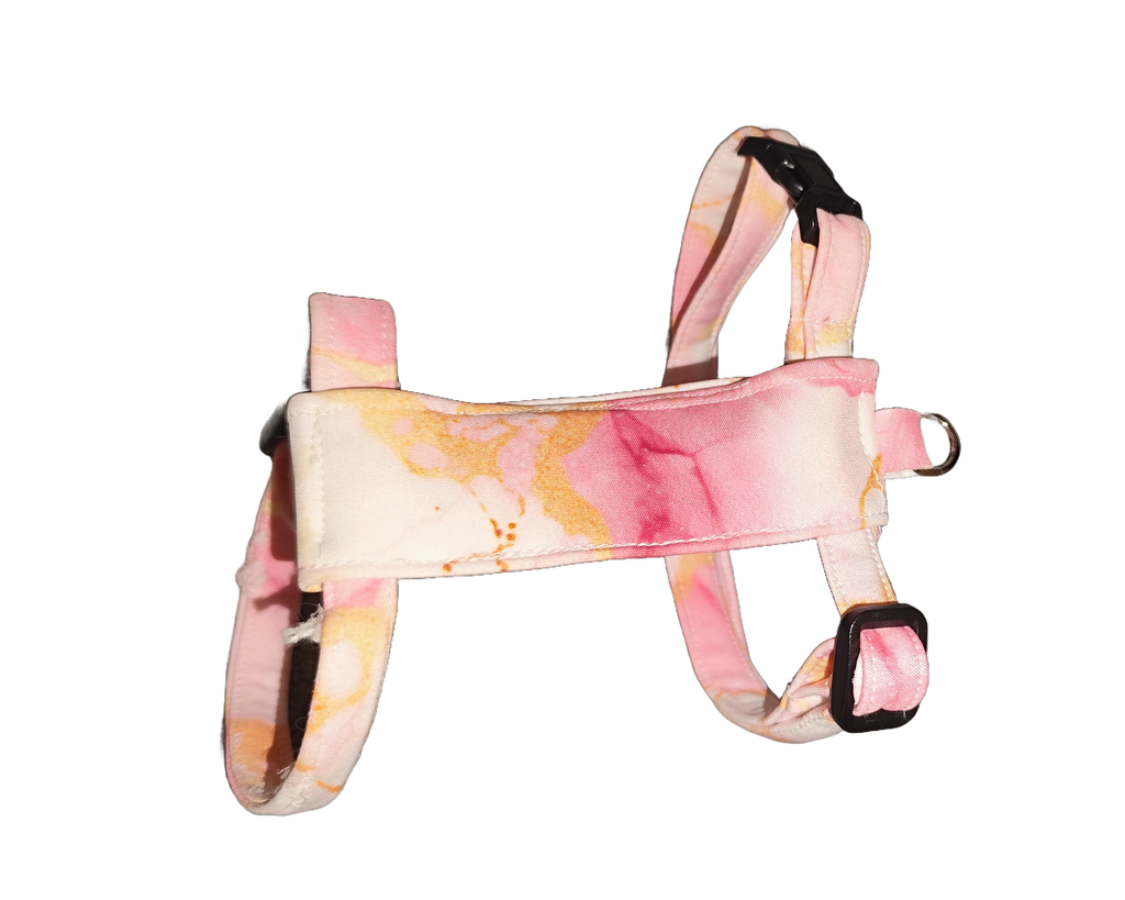 Postroj pro králíky Wide - Pink Marble