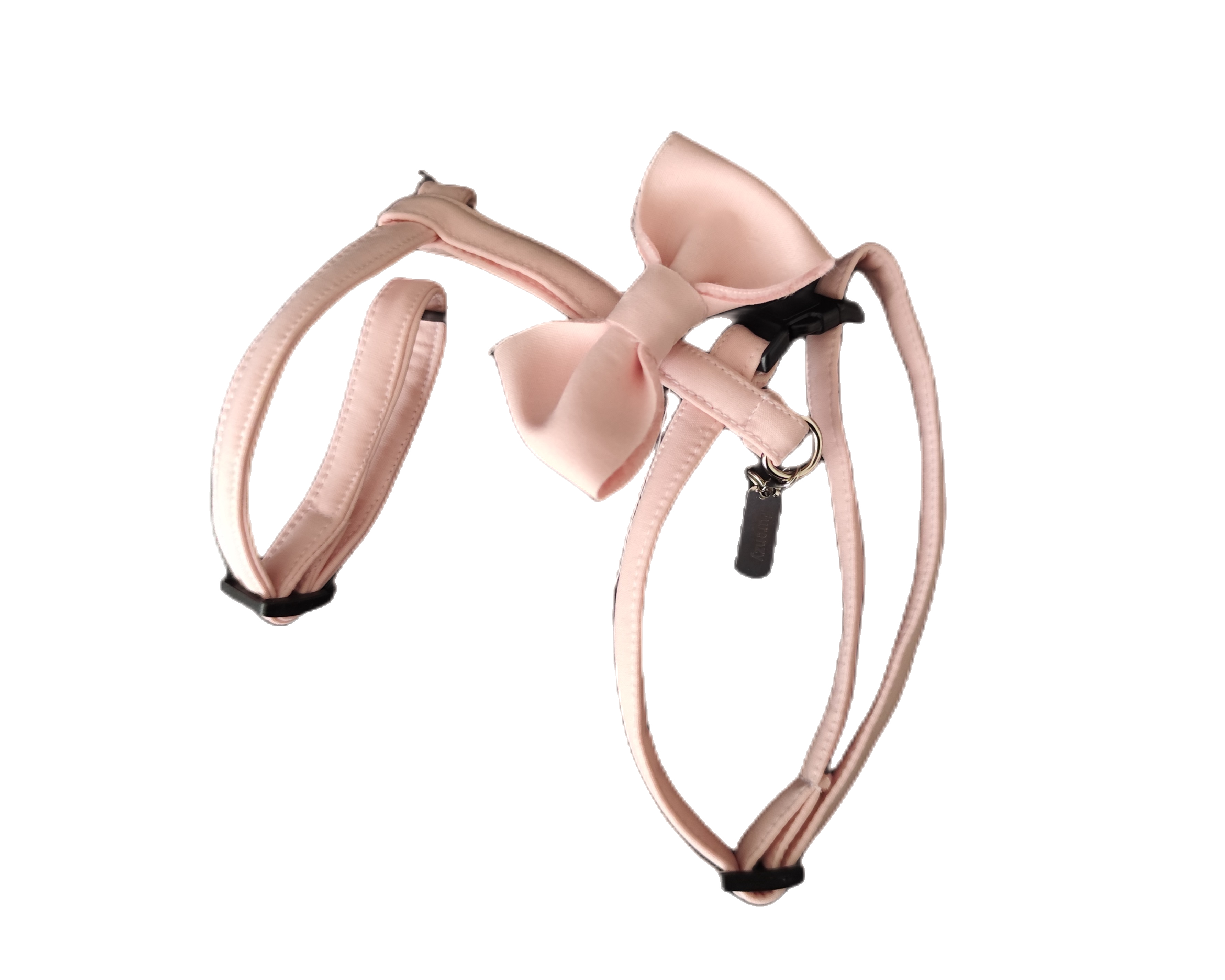 Postroj pro králíky Mašle - Pastel Pink