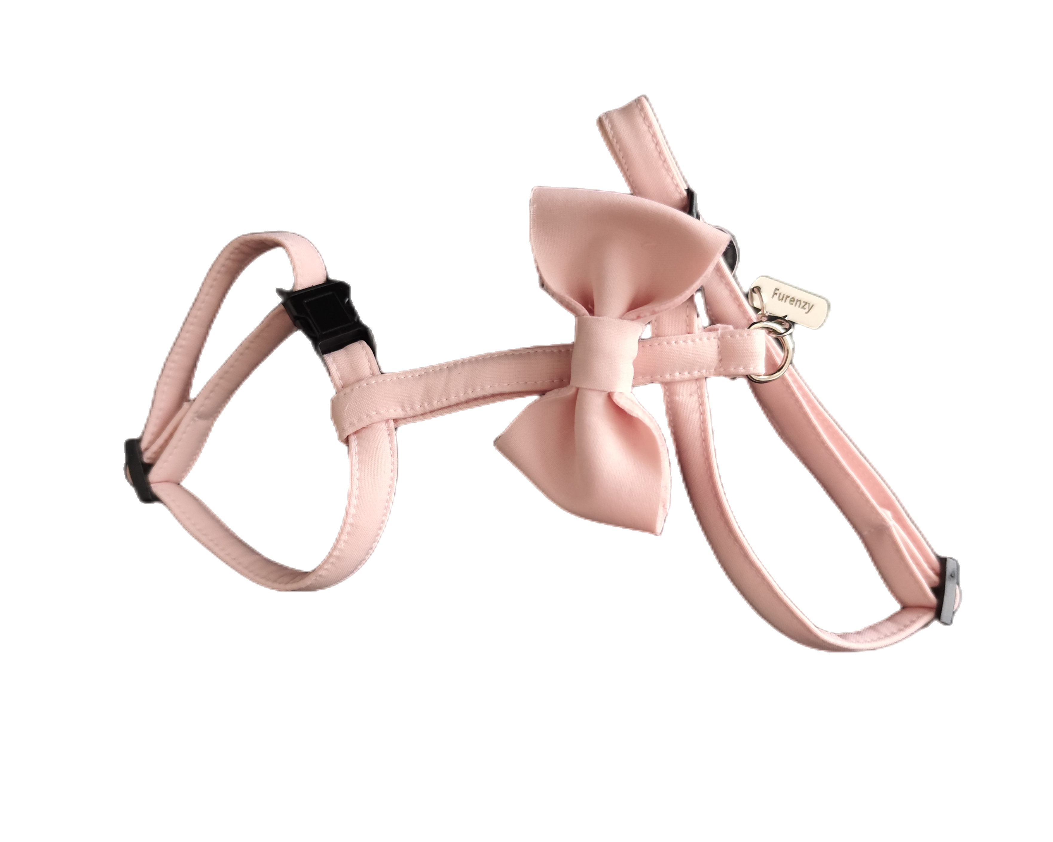 Postroj pro králíky Mašle - Pastel Pink